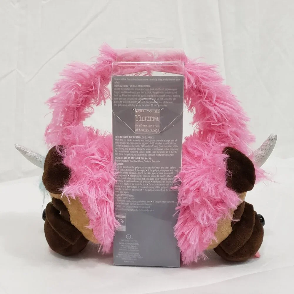 NEW Aroma Home Kids Earmuffs Pink Dog Unicorn